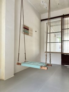 single seater swing all green