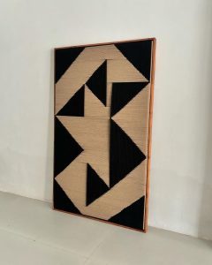 Geomatrical Textile Art, Free style Weaving