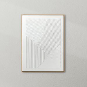 Minimalist Diagonal Lines Textured Wall Art #LINE